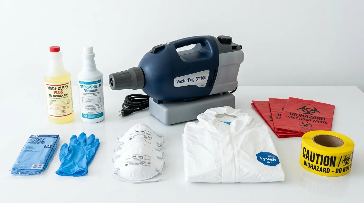 Professional biohazard remediation crew working in Green Valley